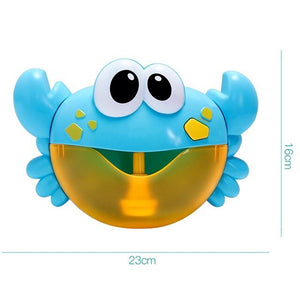 Automatic Bubble Machine Cute Cartoon Animal Crab Bubble Frog Hippo Blower Maker Kids Funny Interactive Summer Bath Outdoor Toys