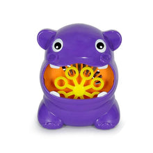 Load image into Gallery viewer, Automatic Bubble Machine Cute Cartoon Animal Crab Bubble Frog Hippo Blower Maker Kids Funny Interactive Summer Bath Outdoor Toys