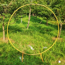 wedding props birthday party decor wrought iron circle round ring arch backdrop arch lawn artificial flower row stand wall shelf