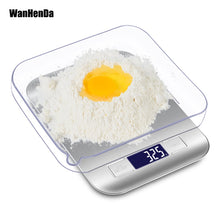 Load image into Gallery viewer, High Precision Electronic Kitchen Scales 5kg/1g LCD Digital Food Scale Stainless Steel Weight Scale Measuring Tools
