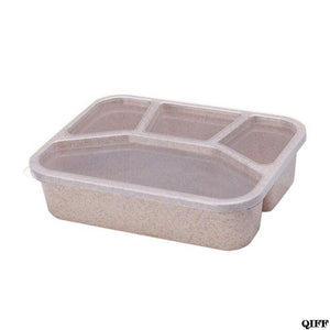 Eco Healthy Wheat Straw Lunch Box Bento Microwavable Food Storage Container For Children Students Jun11