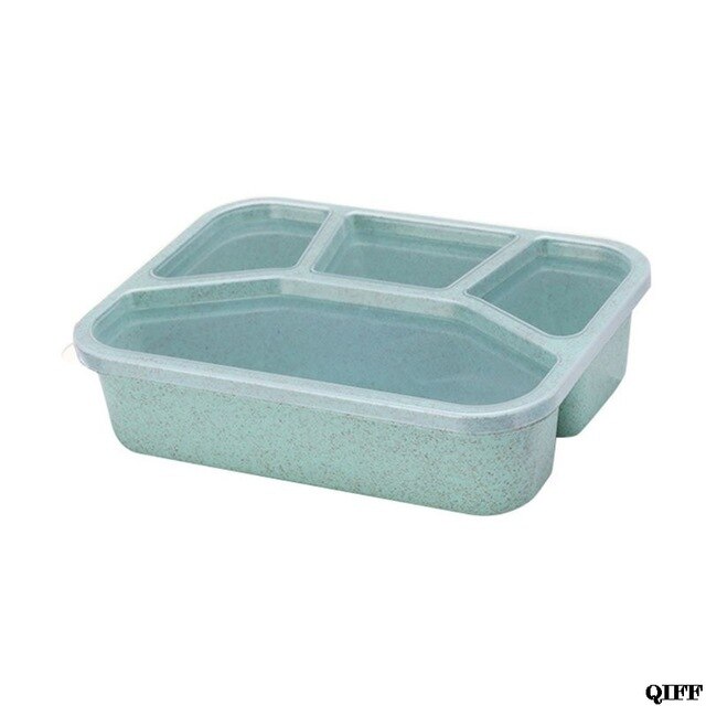 Eco Healthy Wheat Straw Lunch Box Bento Microwavable Food Storage Container For Children Students Jun11