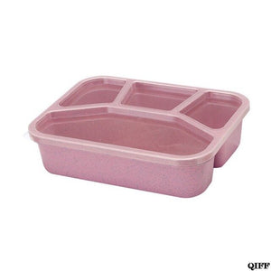 Eco Healthy Wheat Straw Lunch Box Bento Microwavable Food Storage Container For Children Students Jun11