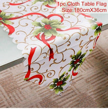 Load image into Gallery viewer, Table Runner Christmas Decoration For Home Navidad 2019 Christmas Decor Noel New Year 2020 Xmas deco Merry Christmas Kitchen Set