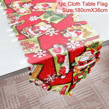 Load image into Gallery viewer, Table Runner Christmas Decoration For Home Navidad 2019 Christmas Decor Noel New Year 2020 Xmas deco Merry Christmas Kitchen Set