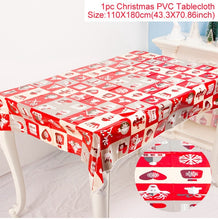 Load image into Gallery viewer, Table Runner Christmas Decoration For Home Navidad 2019 Christmas Decor Noel New Year 2020 Xmas deco Merry Christmas Kitchen Set