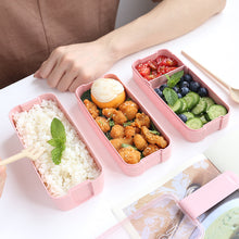 Load image into Gallery viewer, Lunch Box With Bag Wheat Straw 900ml Healthy Material Bento Boxes Microwave Dinnerware Food Storage Container Lunchbox For Kids