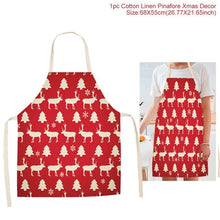 Load image into Gallery viewer, Huiran Merry Christmas Apron Santa Claus Christmas Decorations For Home 2019 Navidad 2020 Happy New Year Christmas Kitchen Noel