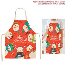 Load image into Gallery viewer, Huiran Merry Christmas Apron Santa Claus Christmas Decorations For Home 2019 Navidad 2020 Happy New Year Christmas Kitchen Noel