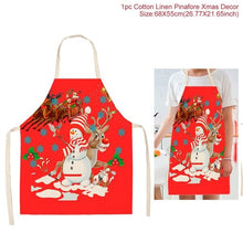 Load image into Gallery viewer, Huiran Merry Christmas Apron Santa Claus Christmas Decorations For Home 2019 Navidad 2020 Happy New Year Christmas Kitchen Noel