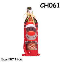 Load image into Gallery viewer, 2020 1PC New Christmas Decor For Home Xmas Wine Bottle Bag Cover Santa Claus Deer Bottle Clothes Kitchen Decoration New Year