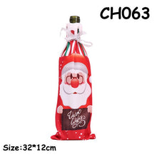 Load image into Gallery viewer, 2020 1PC New Christmas Decor For Home Xmas Wine Bottle Bag Cover Santa Claus Deer Bottle Clothes Kitchen Decoration New Year