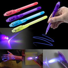 Load image into Gallery viewer, Big Head Luminous Light Invisible Ink Pen 2 in 1 UV Light Check Money Kids Drawing Secret Learning Educational Magic Pens