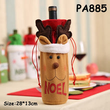 Load image into Gallery viewer, 2020 1PC New Christmas Decor For Home Xmas Wine Bottle Bag Cover Santa Claus Deer Bottle Clothes Kitchen Decoration New Year