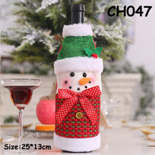 Load image into Gallery viewer, 2020 1PC New Christmas Decor For Home Xmas Wine Bottle Bag Cover Santa Claus Deer Bottle Clothes Kitchen Decoration New Year