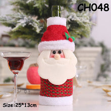 Load image into Gallery viewer, 2020 1PC New Christmas Decor For Home Xmas Wine Bottle Bag Cover Santa Claus Deer Bottle Clothes Kitchen Decoration New Year
