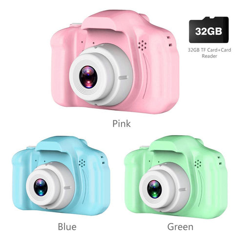 Rechargeable Kids Mini Digital Camera 2.0 Inch HD Screen Video Recorder Color Display Educational Toys For Children Baby Gift