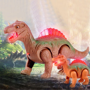 Light Up Luminous Dinosaur Electronic Walking Robot Dinosaur Model Kids Toy Gift