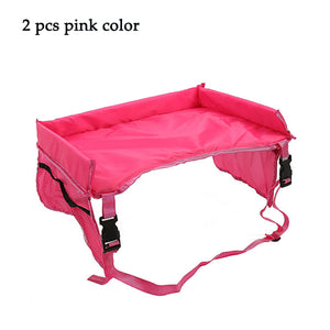 2PCS Waterproof Car Seat Table Kids Toys Food Water Holder Infant Stroller Holder Children Car Seat Tray dining table 40*32cm