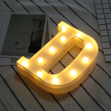 Load image into Gallery viewer, Luminous Letter Night Led Light Creative 26 English Alphabet Number Led Lamp Battery Romantic Wedding Party Decoration Drop Ship