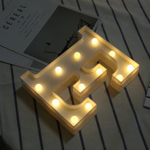 Load image into Gallery viewer, Luminous Letter Night Led Light Creative 26 English Alphabet Number Led Lamp Battery Romantic Wedding Party Decoration Drop Ship