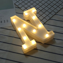 Load image into Gallery viewer, Luminous Letter Night Led Light Creative 26 English Alphabet Number Led Lamp Battery Romantic Wedding Party Decoration Drop Ship