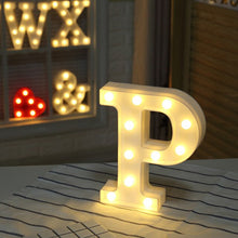 Load image into Gallery viewer, Luminous Letter Night Led Light Creative 26 English Alphabet Number Led Lamp Battery Romantic Wedding Party Decoration Drop Ship