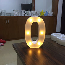 Load image into Gallery viewer, Luminous Letter Night Led Light Creative 26 English Alphabet Number Led Lamp Battery Romantic Wedding Party Decoration Drop Ship