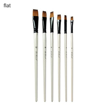 Load image into Gallery viewer, Artist Pen Brushes Eco-friendly  Pearl White Watercolor Pen Acrylic Oil Watercolour Painting Nylon Hair Model Paint 6 Pcs