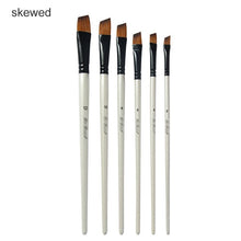 Load image into Gallery viewer, Artist Pen Brushes Eco-friendly  Pearl White Watercolor Pen Acrylic Oil Watercolour Painting Nylon Hair Model Paint 6 Pcs