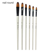 Load image into Gallery viewer, Artist Pen Brushes Eco-friendly  Pearl White Watercolor Pen Acrylic Oil Watercolour Painting Nylon Hair Model Paint 6 Pcs