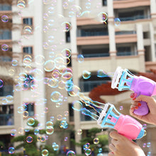 Load image into Gallery viewer, Bubble Blower Machine Toy Kids Soap Water Bubble Gun Cartoon Water Gun Gift For Kids Children Manual Gun Blower