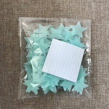 Load image into Gallery viewer, 100pcs 3D Night Luminous Stars Stickers Glow In The Dark Toys for Kids Bedroom Decor Christmas Birthday Gift